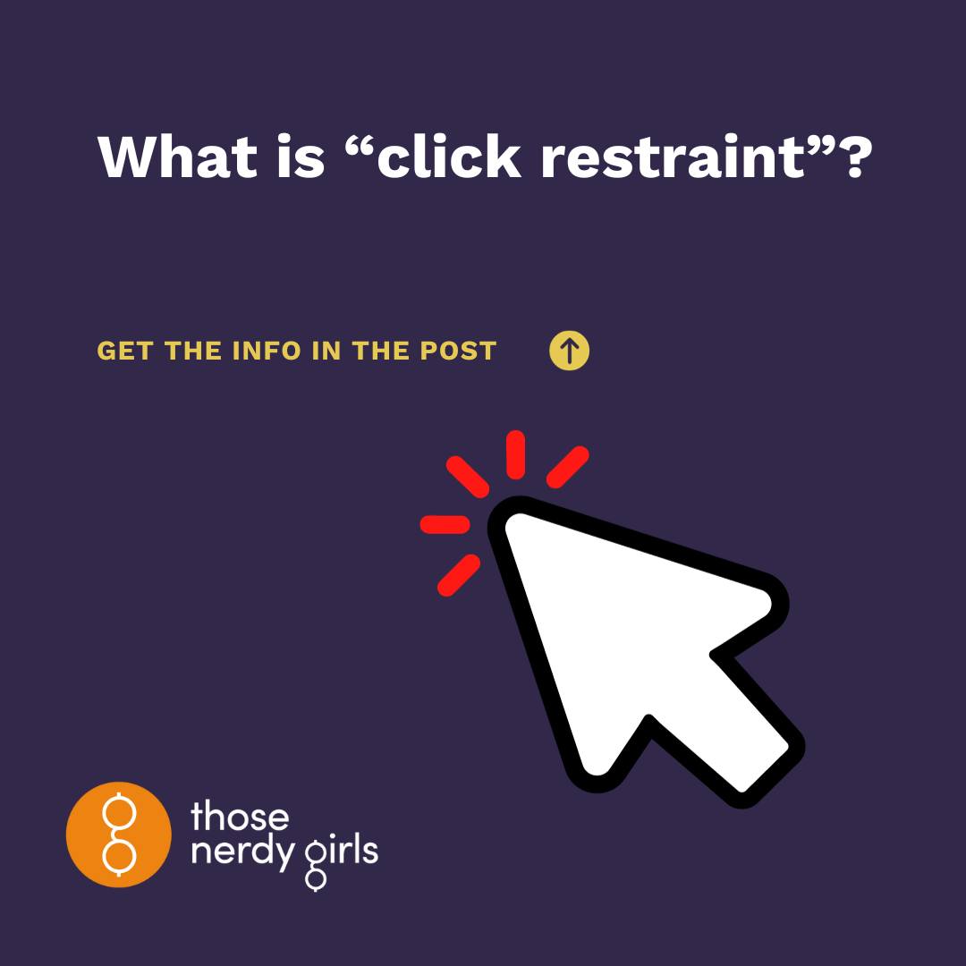 DearPandemic's tweet photo. 1/ “Click restraint” is when we stop ourselves from clicking on the first links that pop up on a web search & take steps to assess which sites might offer the most reliable scientific information first.
@m_simanek
#ThoseNerdyGirls #scicomm #ClickRestraint
https://t.co/ukxwpwihSr https://t.co/sbs0lqGmky