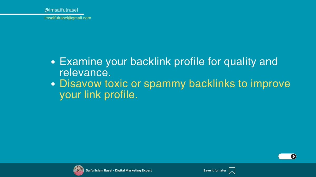 Imsaifulrasel's tweet image. Part:3
Boost your website&apos;s performance with a comprehensive SEO audit today! #SEOaudit #SEOaudit
#WebsiteAnalysis
#SEOTips
#DigitalMarketing
#SEOStrategy
#SearchEngineOptimization
#OnlineVisibility
#WebsiteHealth
#AuditYourSite
#OptimizeForSEO
#imsaifulrasel
