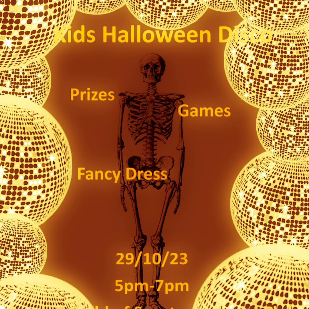 Sunday 29th October 5pm to 7pm The Guild Children's Fancy Dress Disco.