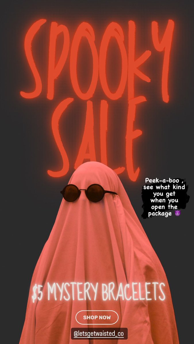 Spooky Season is upon us &amp; we dare you to Trick or Treat 🛍️

IG: @ LetsGetWaisted_Co