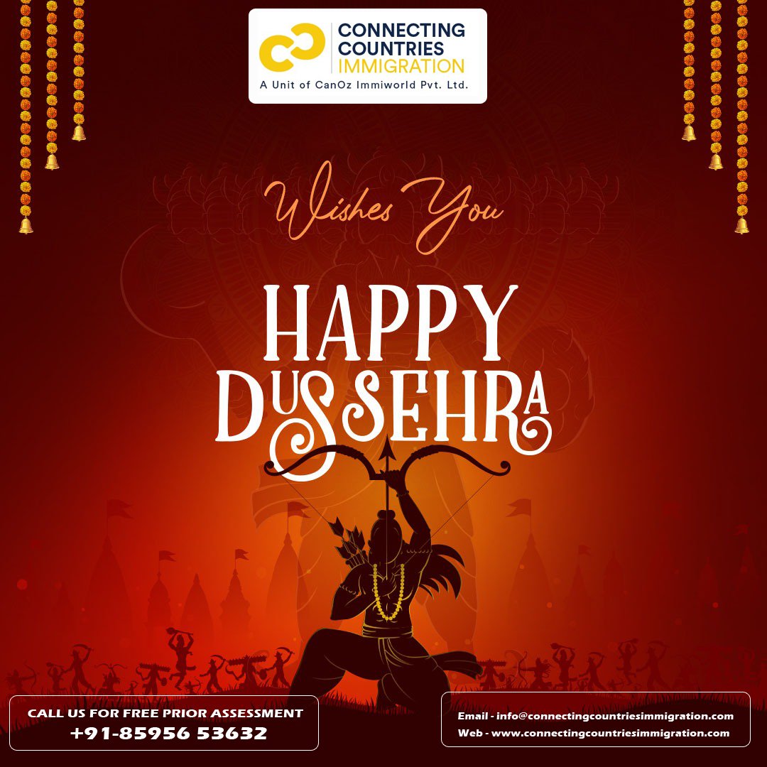CCImmigration's tweet photo. Wishing you a joyful and prosperous Dussehra! May the goodness in your life triumph over all evils. Happy Dussehra! 🙏🙏🙏
Email- info@connectingcountriesimmigration.com
Mobile- 085956 53632
Web- https://t.co/SoBZyOKvY6
#happydussehra #vijayadashami #durgapuja https://t.co/MSV0NbRymM