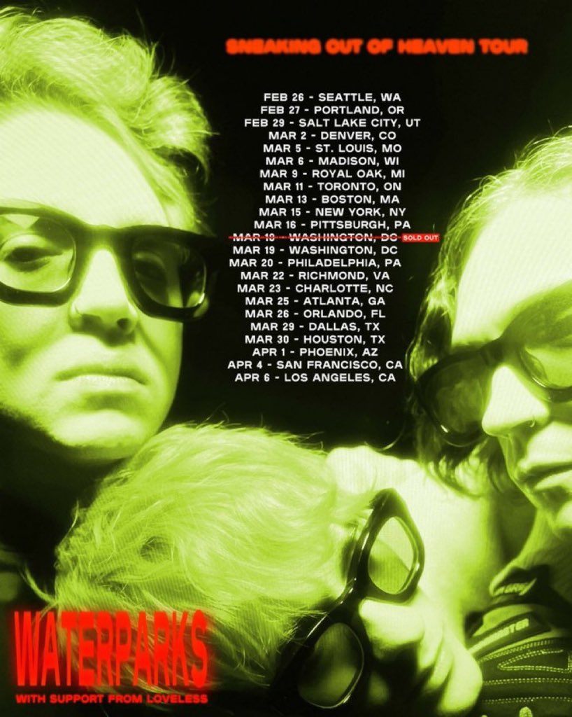 concertleaks's tweet photo. I’ve teamed up with @waterparks to send one winner a pair of tickets to the sneaking out of heaven tour in a city of their choice! 

to win: 
• follow @concertleaks &amp; @waterparks 
• retweet 
• reply w/ your city 

more info + tickets can be found below 
https://t.co/3jdpxBbiSn https://t.co/IGQ1C9XXy8