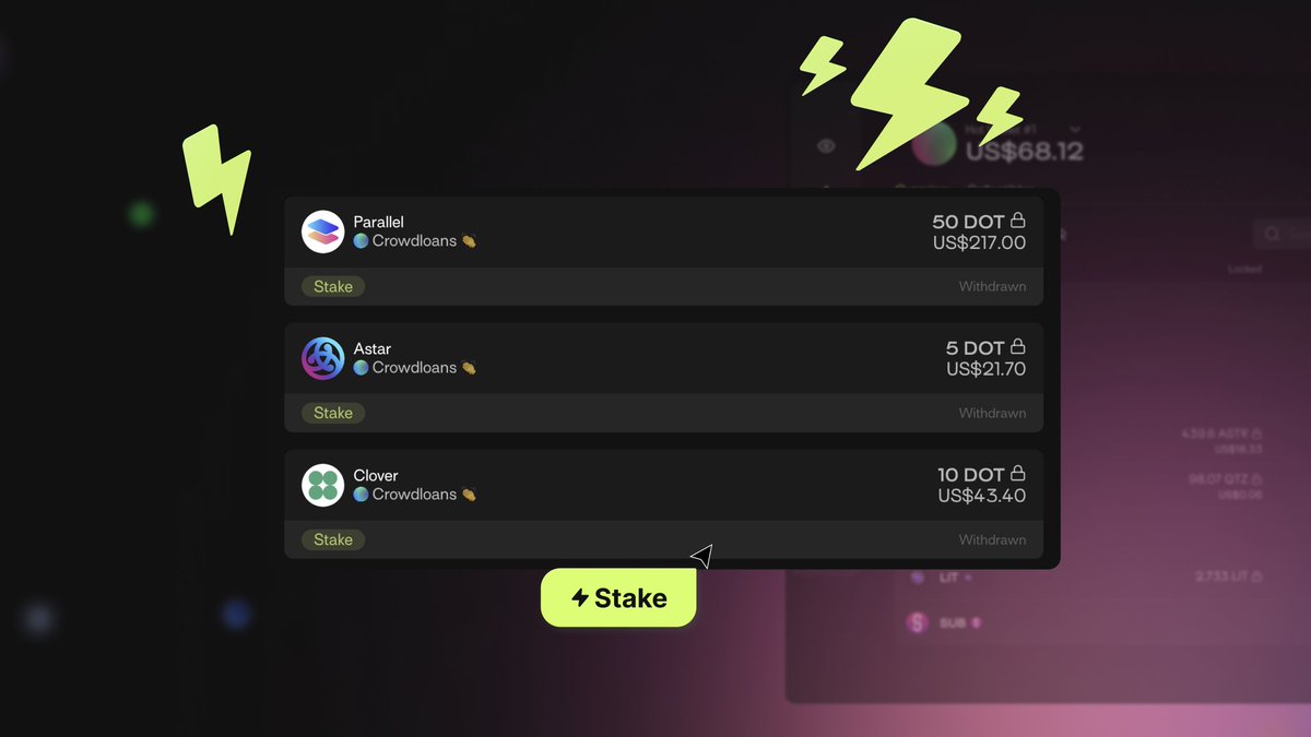 Wondering if your crowdloan DOT is unlocked yet? 🔓

Connect your wallet to the Talisman Portal to take a look! You can even #StakeDOT in 1-click while you're there.

Visit app.talisman.xyz > connect wallet > enjoy ✅