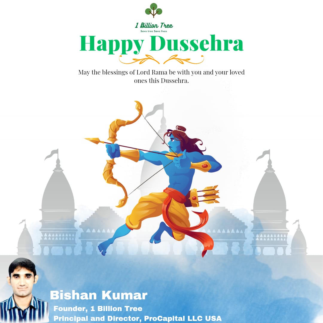 1billiontree's tweet image. Wish you all a very Happy Green Dussehra.... Burn the evolve inside, not the Fire Crackers... #HappyDusshera #1billiontree #ClimateCrisis #climatechange #climatechangeawareness #environnement #SDGs #savetheplanet