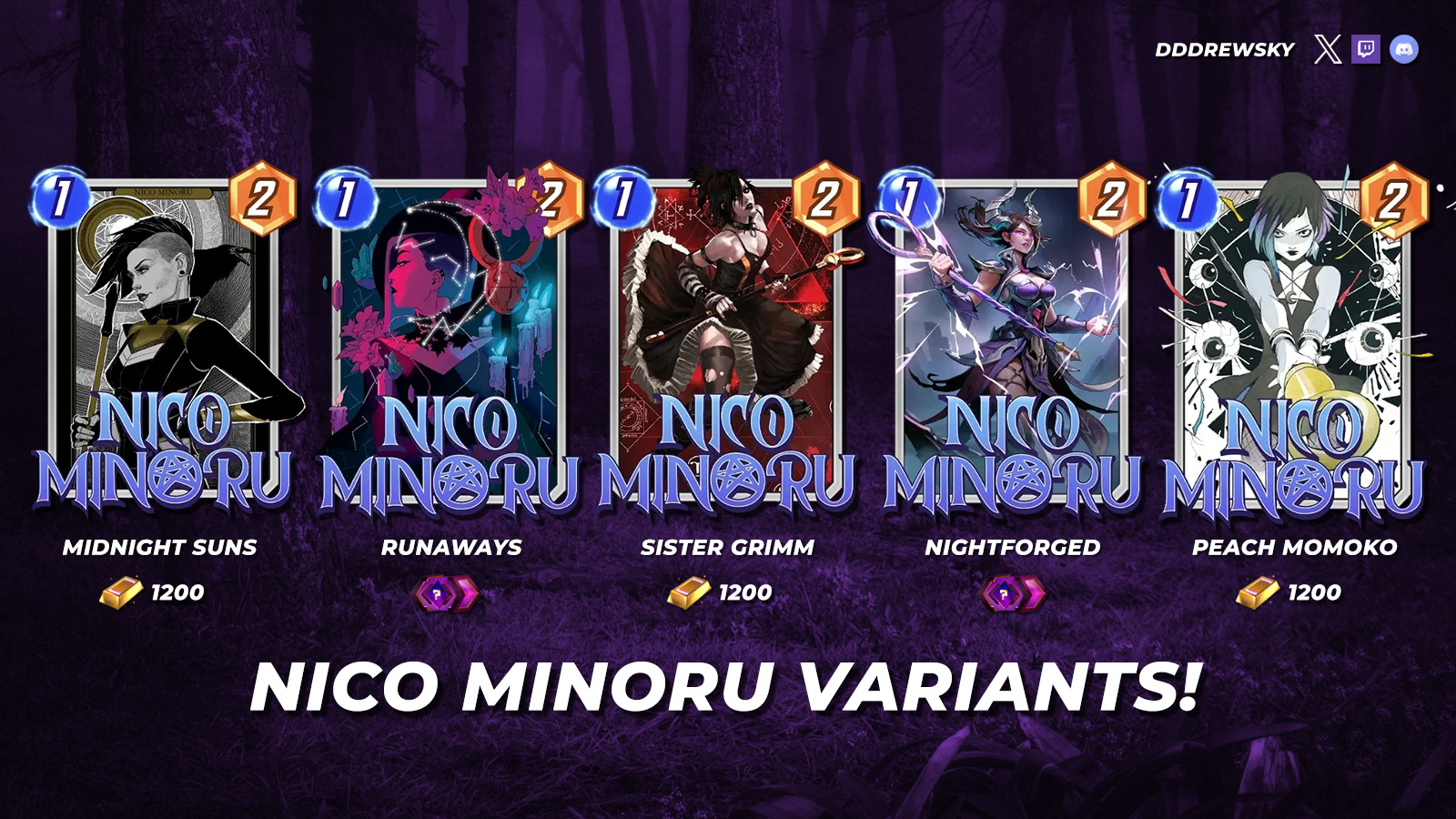 dddrewsky 💥 Marvel Snap on X: ✨ Nico Minoru Variants! ✨ She has one of  the STRONGEST variant library on debut. Her spotlight variants are AMAZING!  I'm a personal fan of Sister