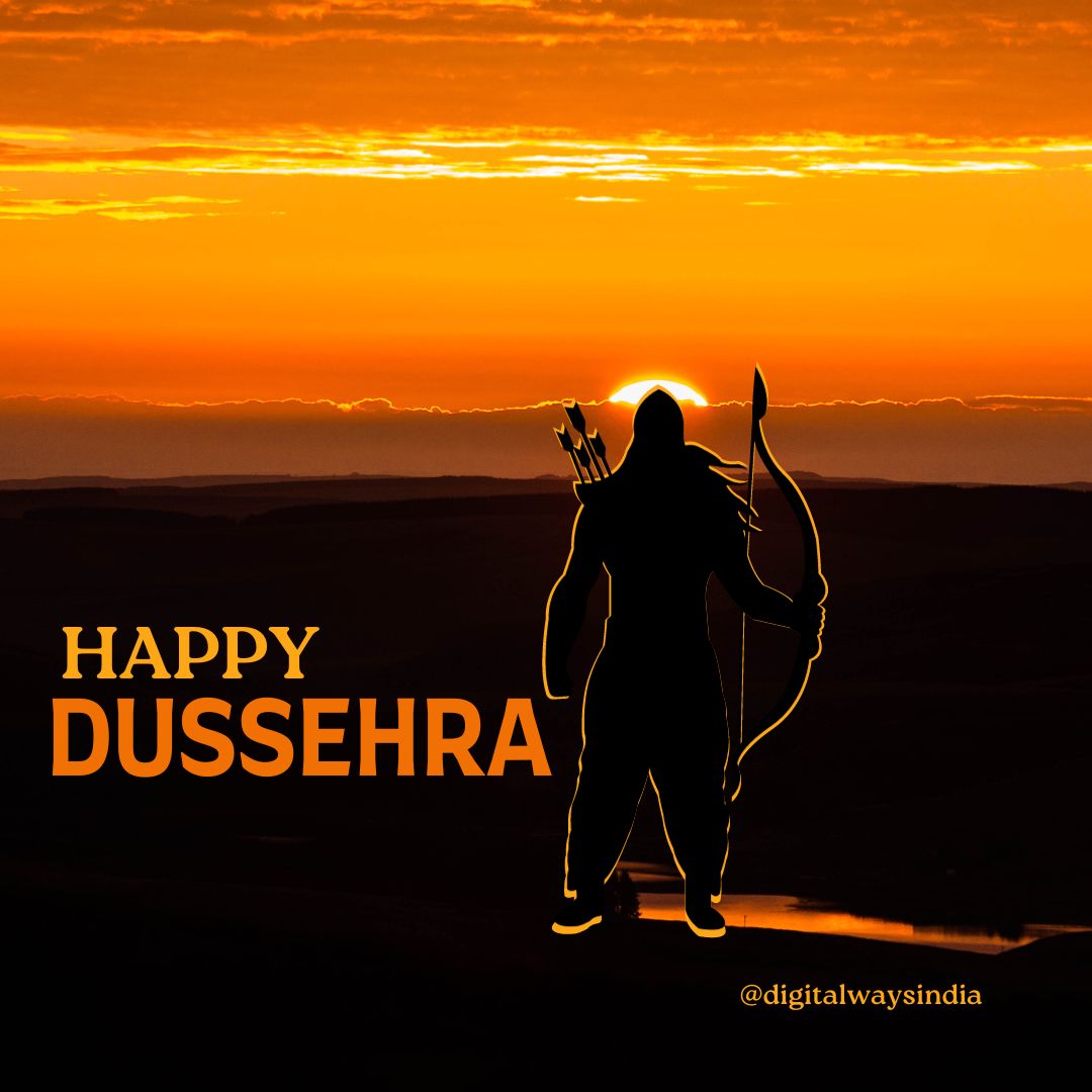 mydigitalways's tweet photo. दशहरा के इस पावन अवसर पर आपको शुभकामनाएं। 🌟#विजयादशमी #VijayaDashami #दशहरा #HappyDussehra https://t.co/fV3pg6oDQA
