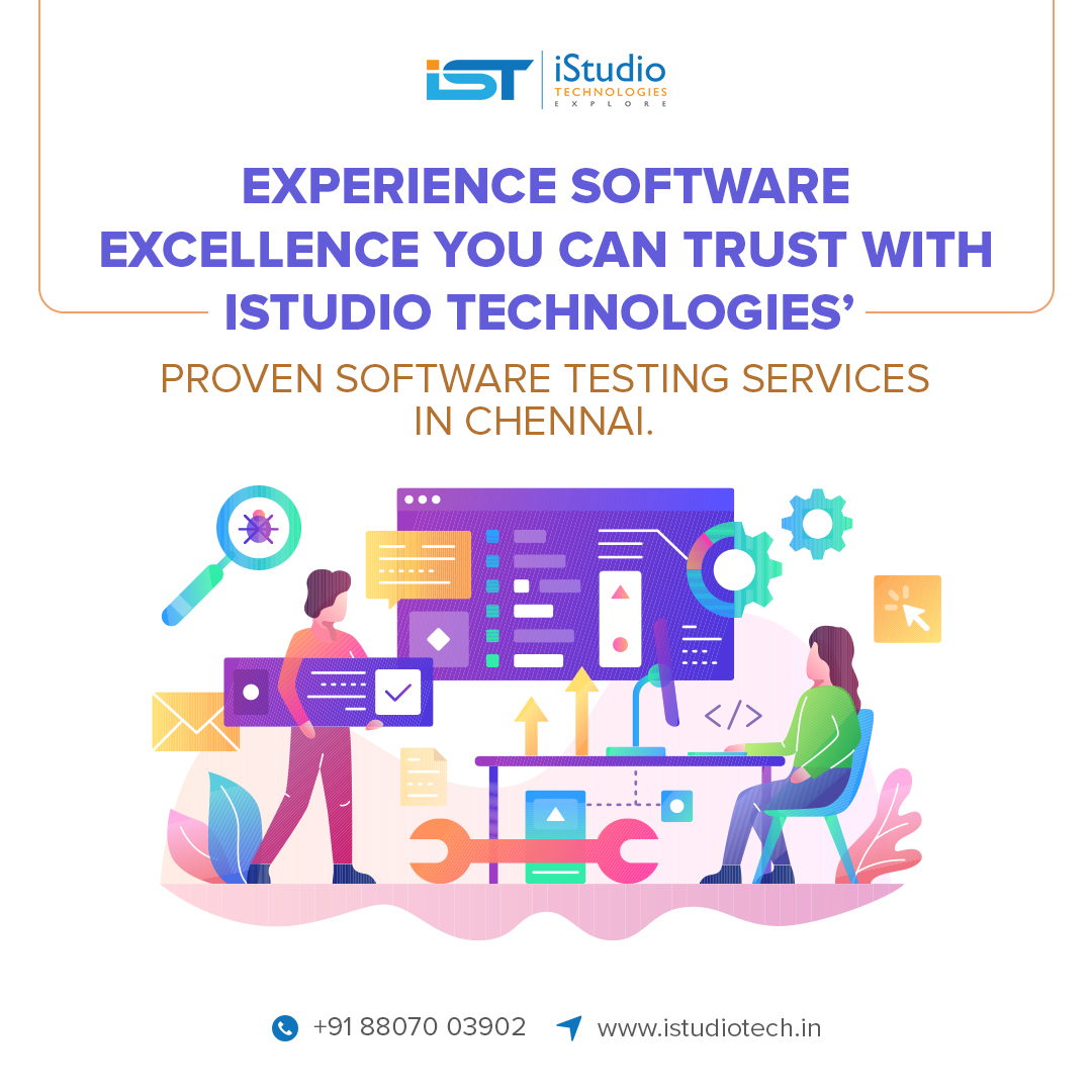 istudiotech's tweet image. Experience software excellence you can trust with iStudio Technologies’ proven software testing services in Chennai.

#softwaretestingservicesinChennai #softwaretestingcompaniesinChennai #softwaredevelopmentcompanyinchennai #software #softwaredevelopmentservicesinChennai