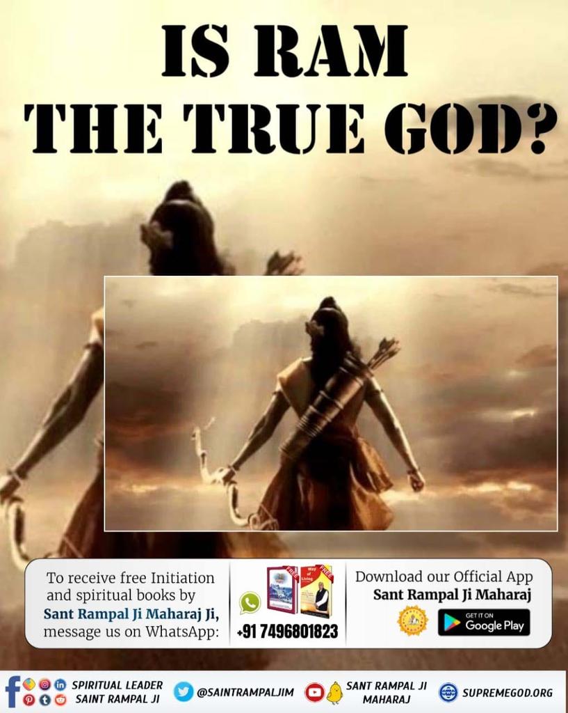 #SpiritualMessageOnDussehra

On Dussehra, know who is Adi Ram who can destroy the evils within humans.
 Adi Ram, by whose true devotion even humans become gods. Watch Sadhna Channel at 07:30 PM

Sant Rampal Ji Maharaj