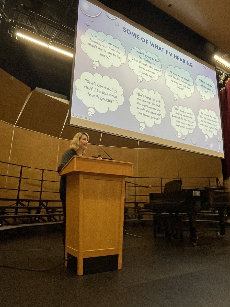 Such a privilege to have <a href="/Pfagell/">Phyllis Fagell, LCPC</a> speak to students and parents today at @Crofton_House