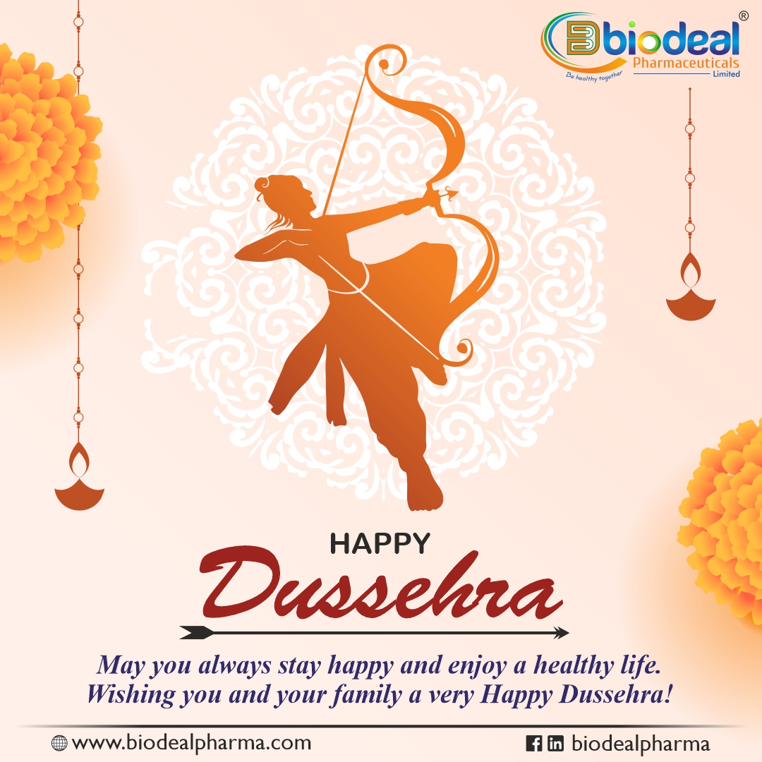 May this festival of Dussehra burn all your worries with the burning of Ravana. Happy Vijaya Dashami to you and your family. #happyDussehra #dussehra #dussehracelebration #happyvijayadashami #dussehra2023 #progresspharma #makingyouhealthy #PharmaceuticalCompany