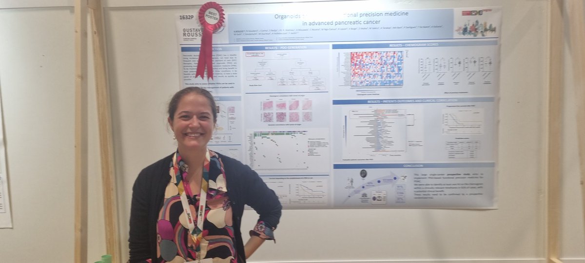 Proud of Alice Boilève working in the lab of Fanny Jaulin @JaulinLab and my unit. She has received the price of the best poster about her work using organoids to evaluate chemosensitivity of pancreatic tumours