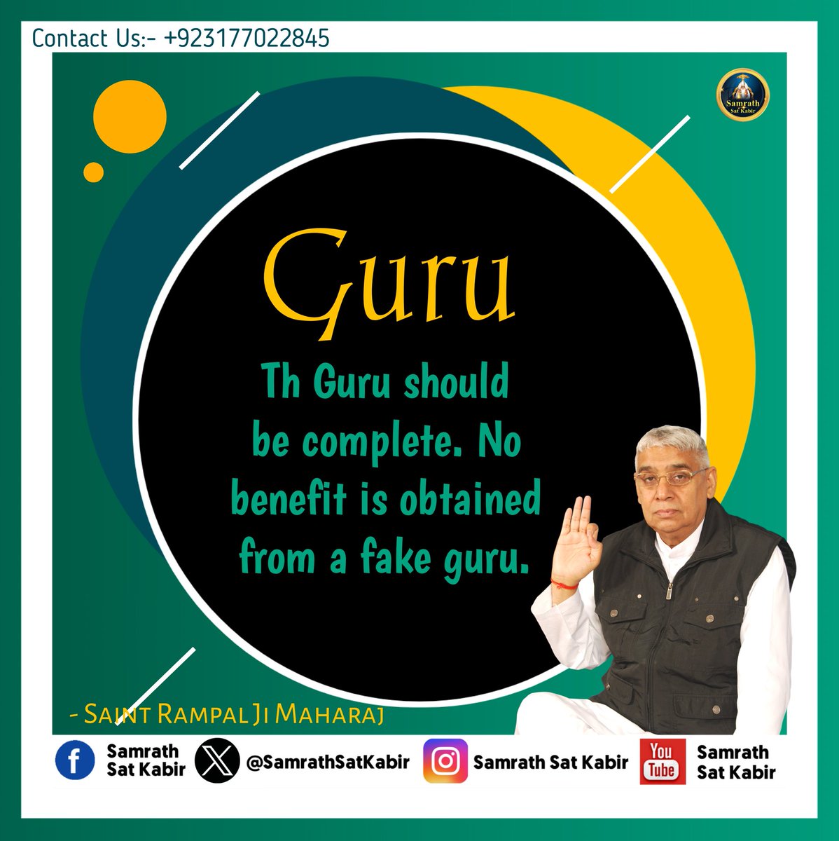#GodMorningTuesday
Guru Th Guru should be complete.
No benefit is obtained from a fake
Guru.-SAINT RAMPAL JI MAHARAJ
#tuesdaymotivations