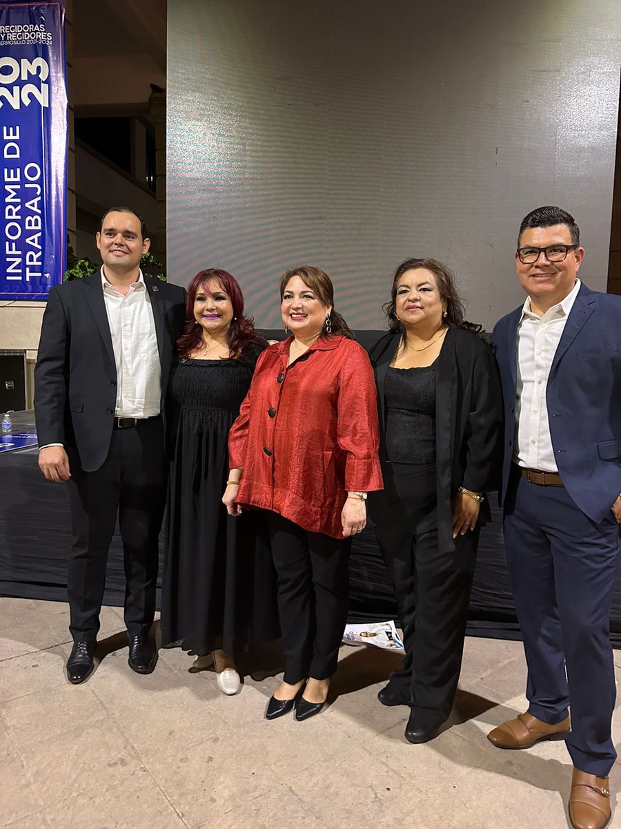 ¡Felicitaciones a mis amigas y amigos regidores de @accionnacional del @hermosillogob por su informe de trabajo 2023! 
Acciones y compromiso que generan resultados tangibles. ¡Excelente labor!