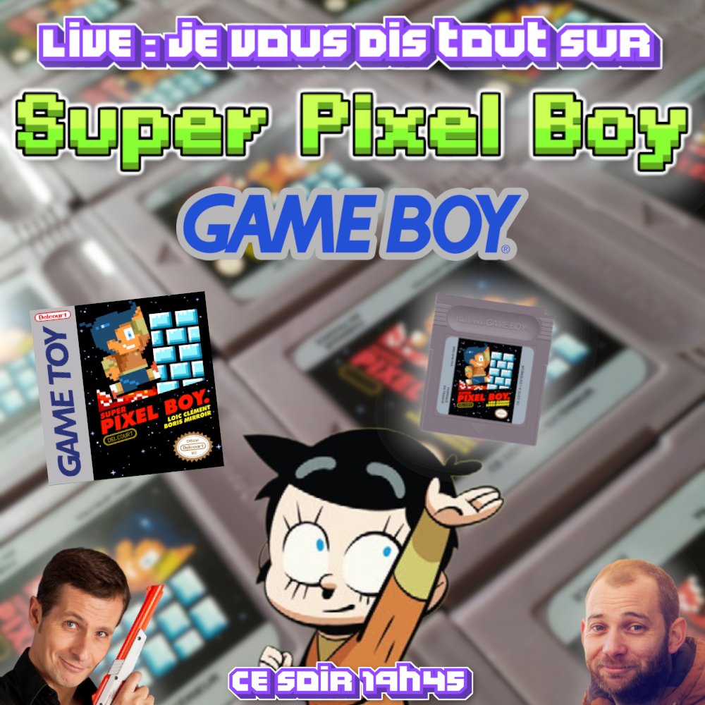 johndostudio's tweet photo. C'est parti pour l'histoire de  Super Pixel Boy GameBoy sur #twitch ☺️

On se retrouve sur le chat pour vos questions 😉

👉https://t.co/1RrhxMOwti

 #gameboy #superpixel #superpixelboy #pixel #bandedessinée #bd #jeuvideo #gbstudio #indiegame #indiedev #hoembrew #gb #gbprinter https://t.co/ffpWIJcPAq