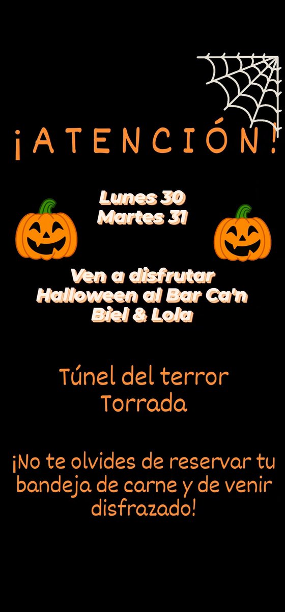 tere_verus's tweet photo. #Halloween en Bar Can Biel & Lola #SonOliva https://t.co/jLgS4AybHI