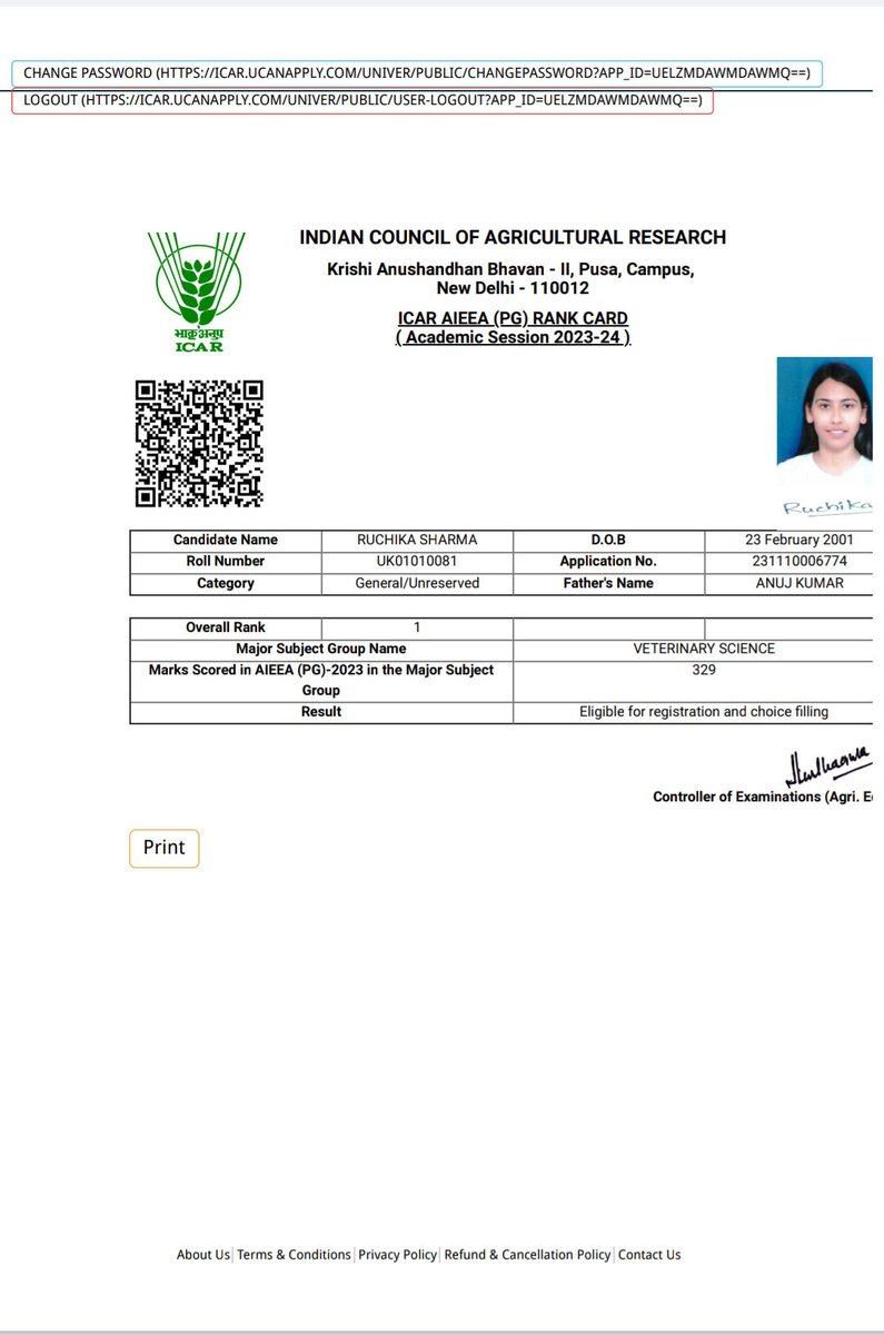 Dr_Ruchika23's tweet photo. Not being considered eligible for counseling even after securing AIR 1
@PMOIndia @icarindia @NTA_Exams @drsanjeevbalyan @dpradhanbjp @EduMinOfIndia @subodhias https://t.co/BqAVubu0q4