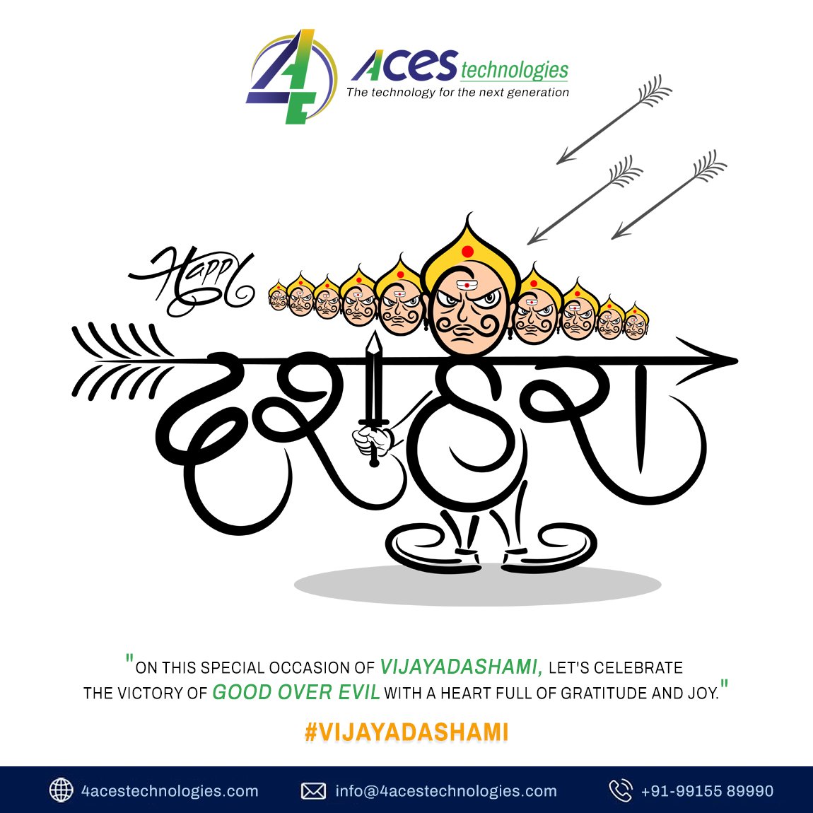 4acestech's tweet photo. May the light of Dussehra illuminate your life with happiness, prosperity, and success!

Wishing you a blessed Dussehra! 🙏

#dussehra #happydussehra #diwali #celebration #4acestechnologies #vijayadashami #webdesign #web #socialmedia #seo #chandigarh https://t.co/IAkeh6IKrW