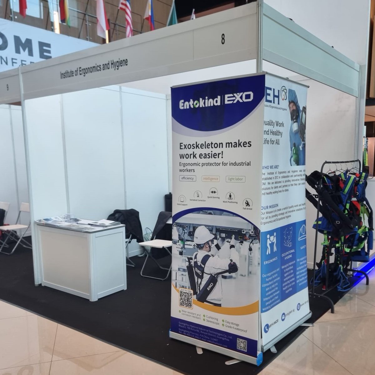 IEH_SG's tweet photo. We are at the 37th APOSHO AGM and Conference 2023 in Selangor, Malaysia! 
Feel free to say hi and check out our Exo-skeletons while asking our consultants any service-related questions.

#IEH #APOSHO37 #Conference # Exhibition https://t.co/FcT0WZEn7H