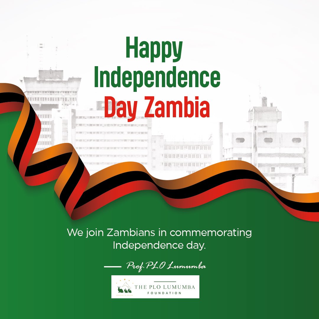 We join Zambians in commemorating Independence day. #Zambia