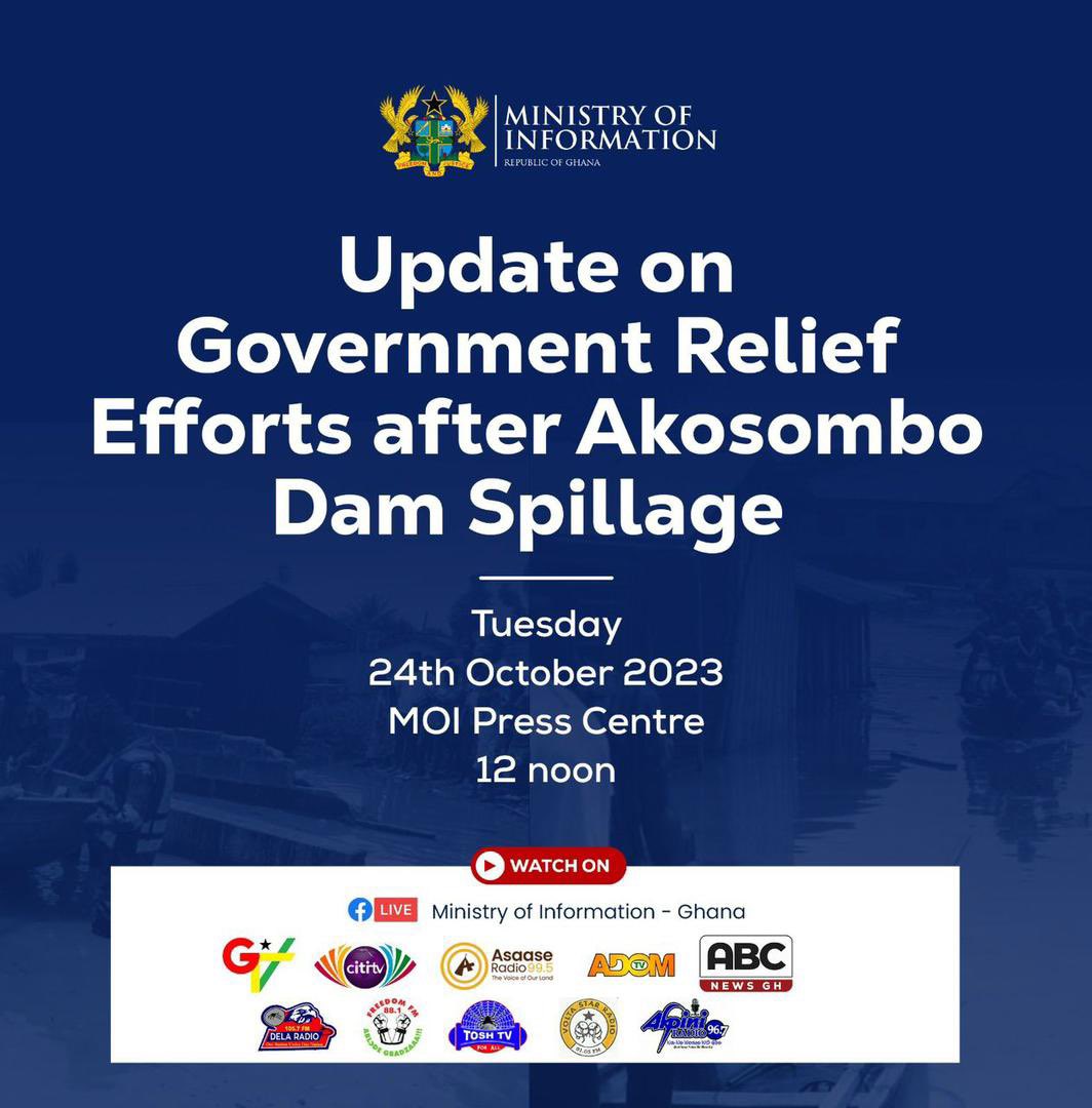 DerickObodai's tweet photo. #MinistersPressBriefing 
#GovtSupports
#GovtRelief4FloodVictims https://t.co/1bXptOm7lU