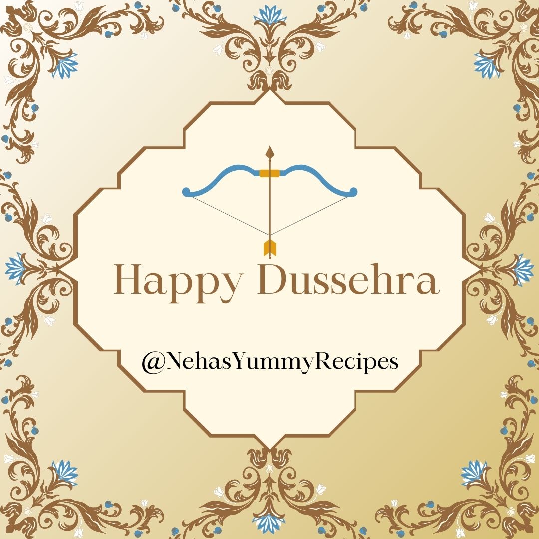 NehaYummyRecipe's tweet photo. Happy Dussehra to everyone 😍👏 https://t.co/eNu3Hw8Fl0