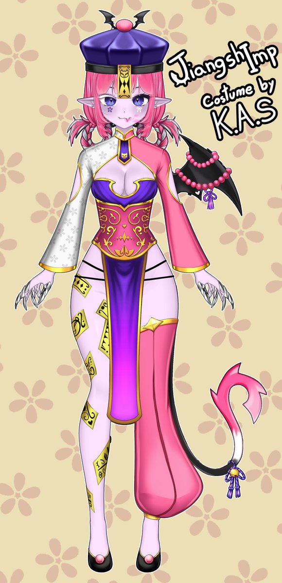DreynnKAS's tweet photo. Two entries for Camila's Halloween Costume Contest!
- Lich Impress outfit (with extra customizations)
- Jiangshi Imp outfit
#spoopyimp https://t.co/YXGBcWXySz