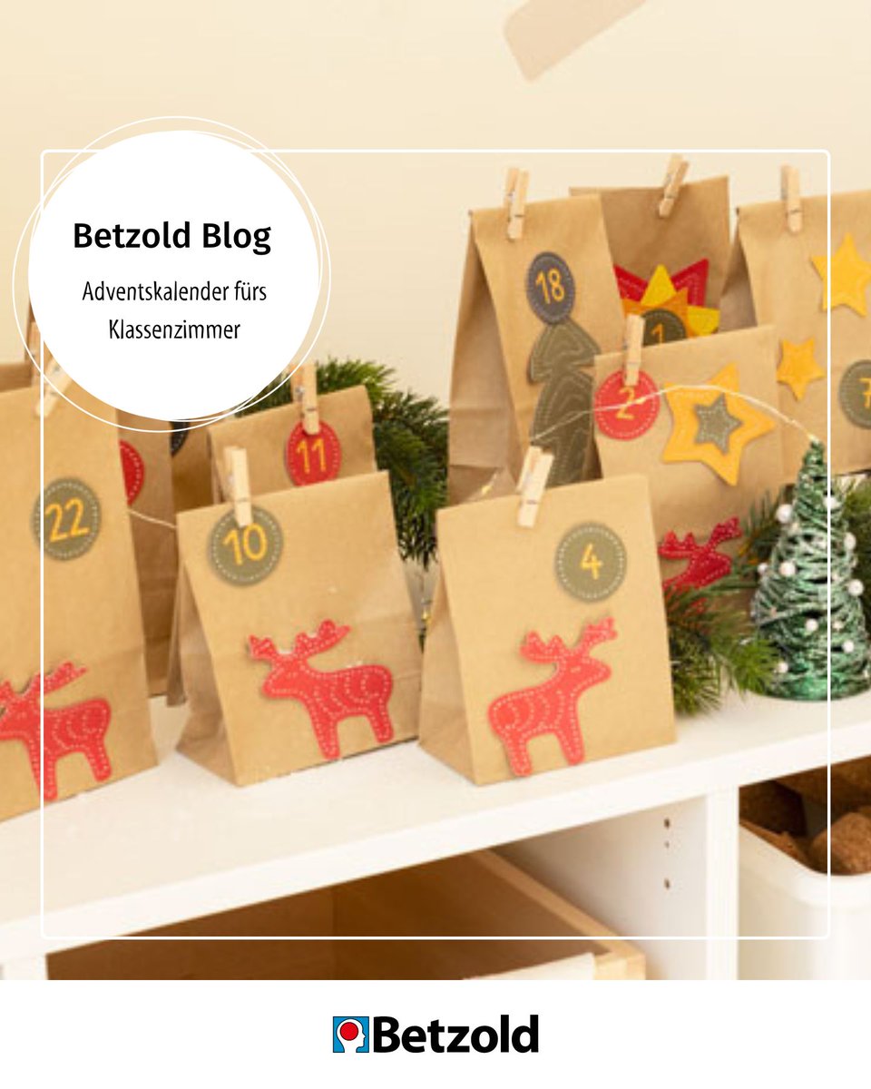 Plant ihr für dieses Jahr auch einen Adventskalender für eure Schülerinnen und Schüler?
Im Beitrag findet ihr Ideen und Adventskalender-Etiketten zum Ausdrucken: link.betzold.de/7cLY

Lieben Gruß
Bettina