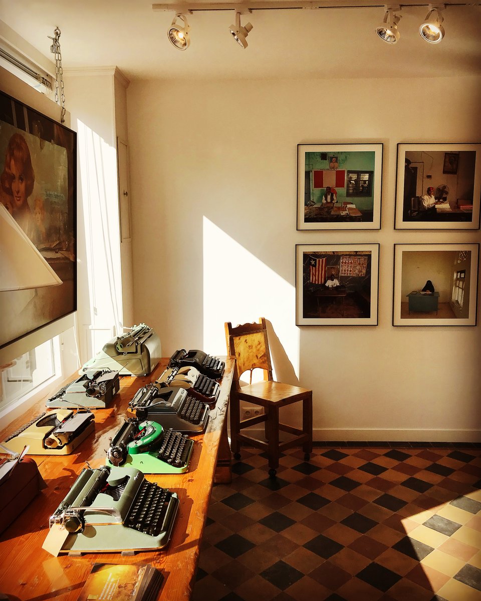 At Acme Studios in The Hague, we combined art and typewriters into a gallery full of sunshine and beauty. Come try out your new #typewriter or visit us online. Escape the "tyranny of the screens" with our fully reconditioned and guaranteed typewriters. #unplug <a href="/tristanharris/">Tristan Harris</a>