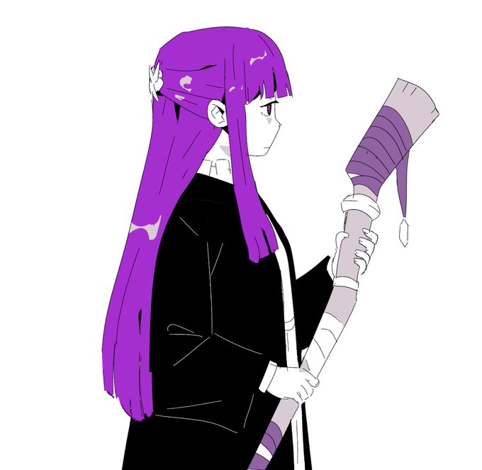 「紫髪 杖」のTwitter画像/イラスト(新着)｜4ページ目