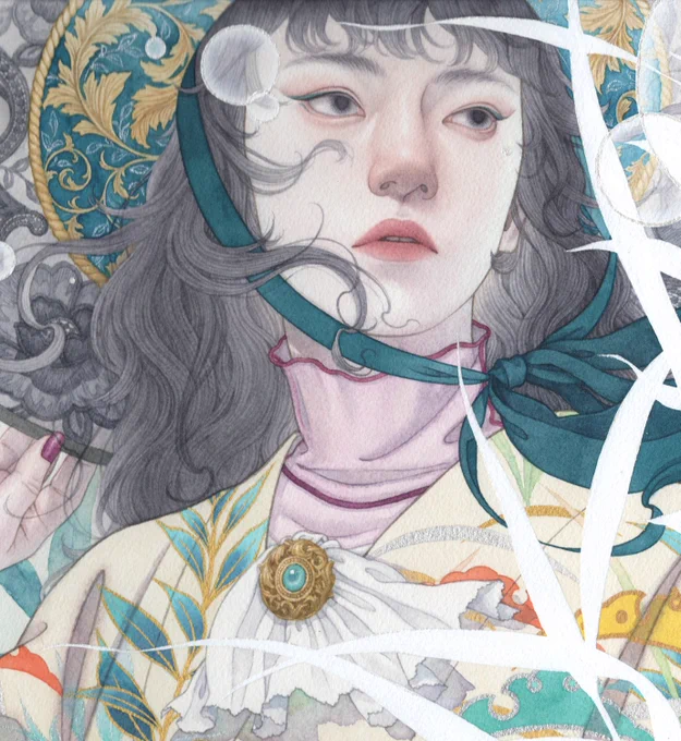 MASATAKA CONTEMPORARYにて開催中の2人展『スキップオーバー』より。「光風-薫る季節-」m8号 