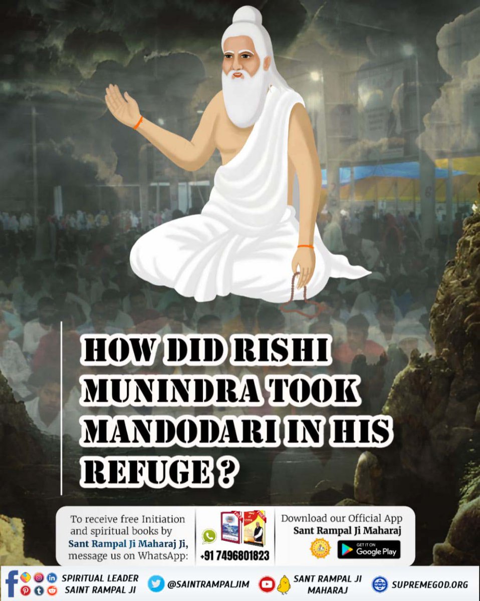 #SpiritualMessageOnDussehra How did Rishi muninder took mandodari in his Refuge.??