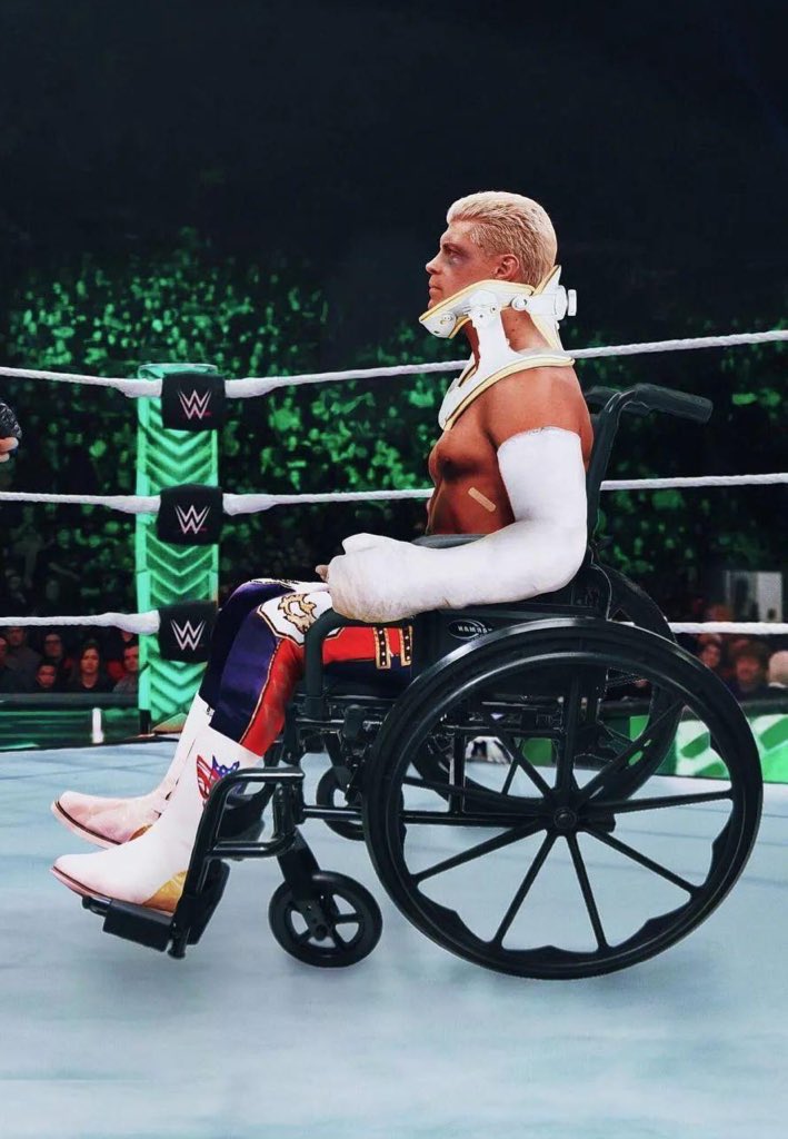 DorbyAllen's tweet photo. - Cody Vs Seth 
- Cody Vs Brock 
- Cody Vs Priest
- Cody vs Roman at WrestleMania  🤣 https://t.co/REJR8PgWM4