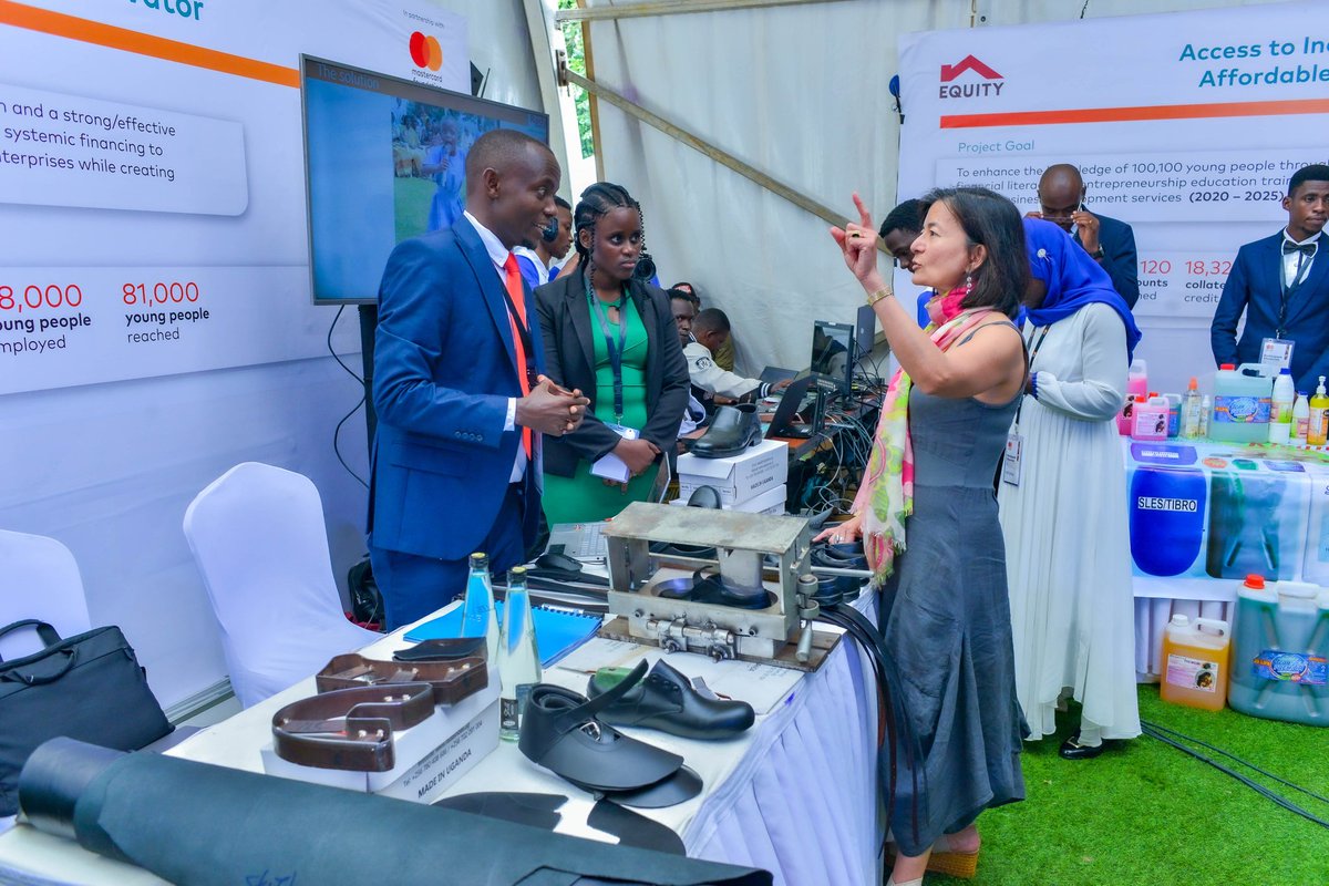 RadashoesUg's tweet photo. We're thrilled to have been part of the @MastercardFdn #Uganda Partner Showcase, where innovation, impact, and inspiration come together. Thank you @nssfug  and @OutboxHub for such Space and impactful partnership. https://t.co/876NzEPiYQ