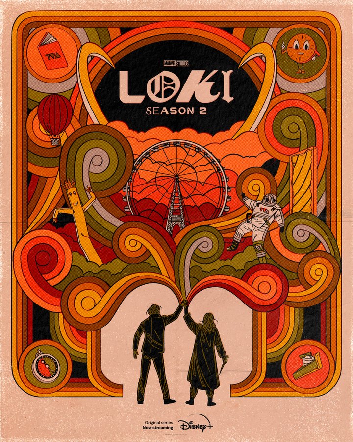 Creatieve Loki S2 posters op Disney Plus België