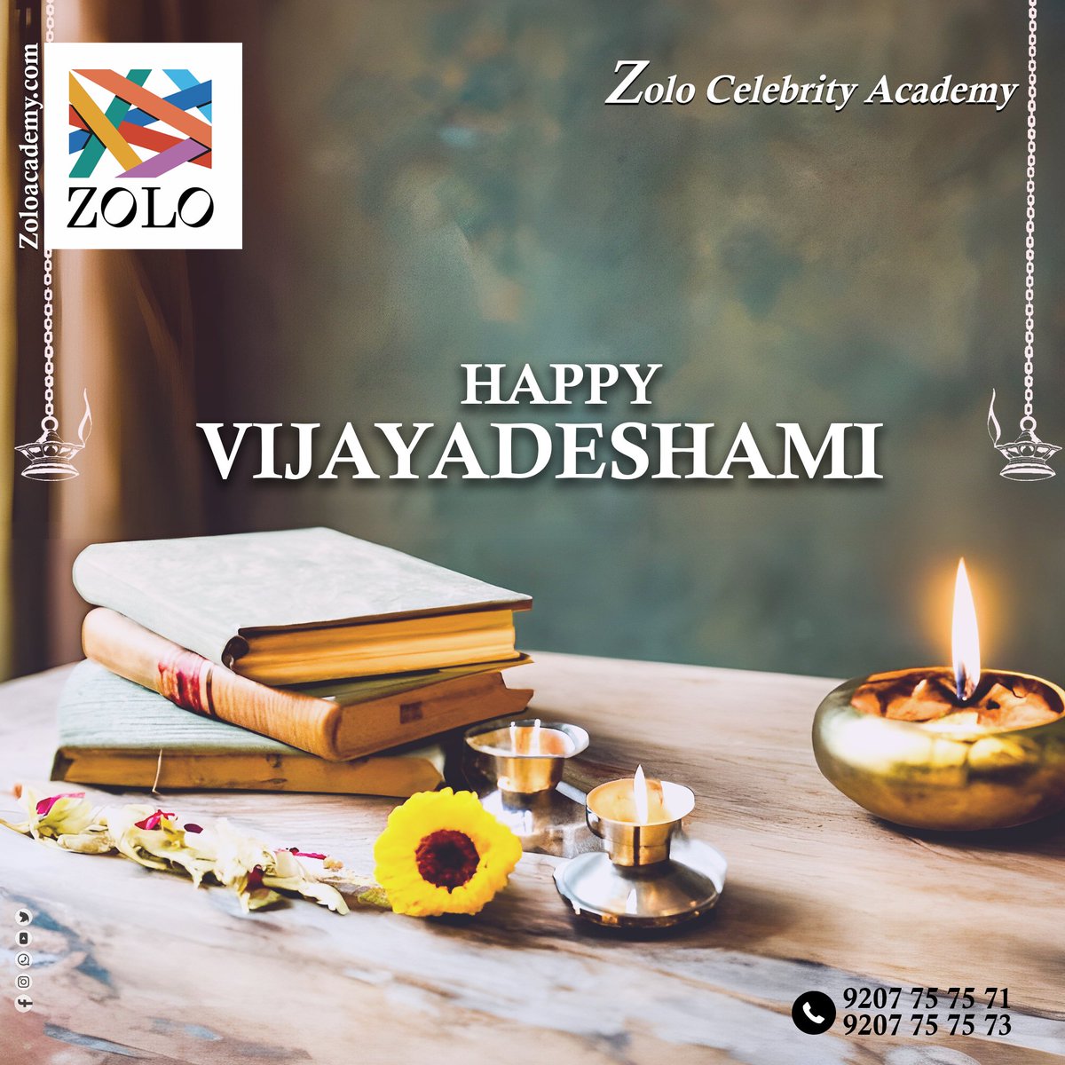 എല്ലാവർക്കും ZOLO യുടെ വിജയദശമി ആശംസകൾ 

#zolo #zolocelebrityacademy #dussara2k23 #poojawishes #dussehra  #dussehra2023 #dussehrawishes #zolofashion     #HappyDussehra #VijayaDashami #DussehraCelebration #GoodOverEvil #Ramayana #RavanaDahan #FestiveSeason #DussehraFestival