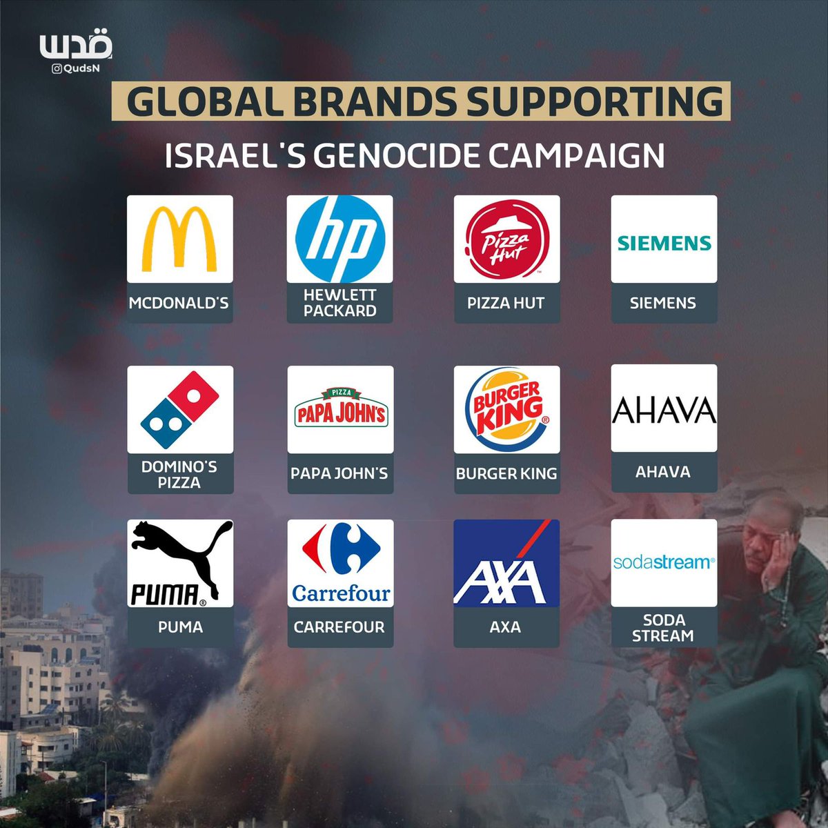 Gerakan BDS telah menggesa kempen besar untuk memboikot jenama yang menyokong Israel dan jenayahnya.