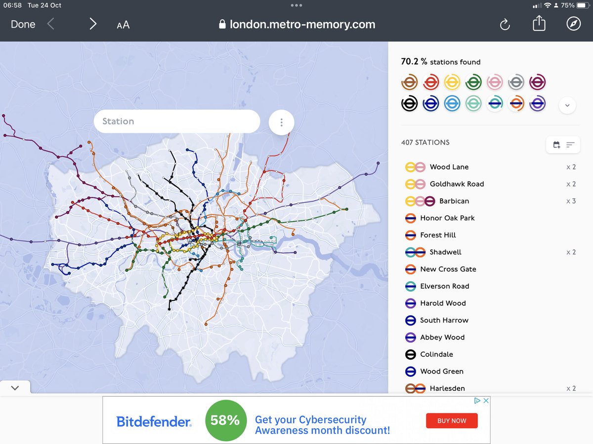 Day 4 in the ….London metro memory house and