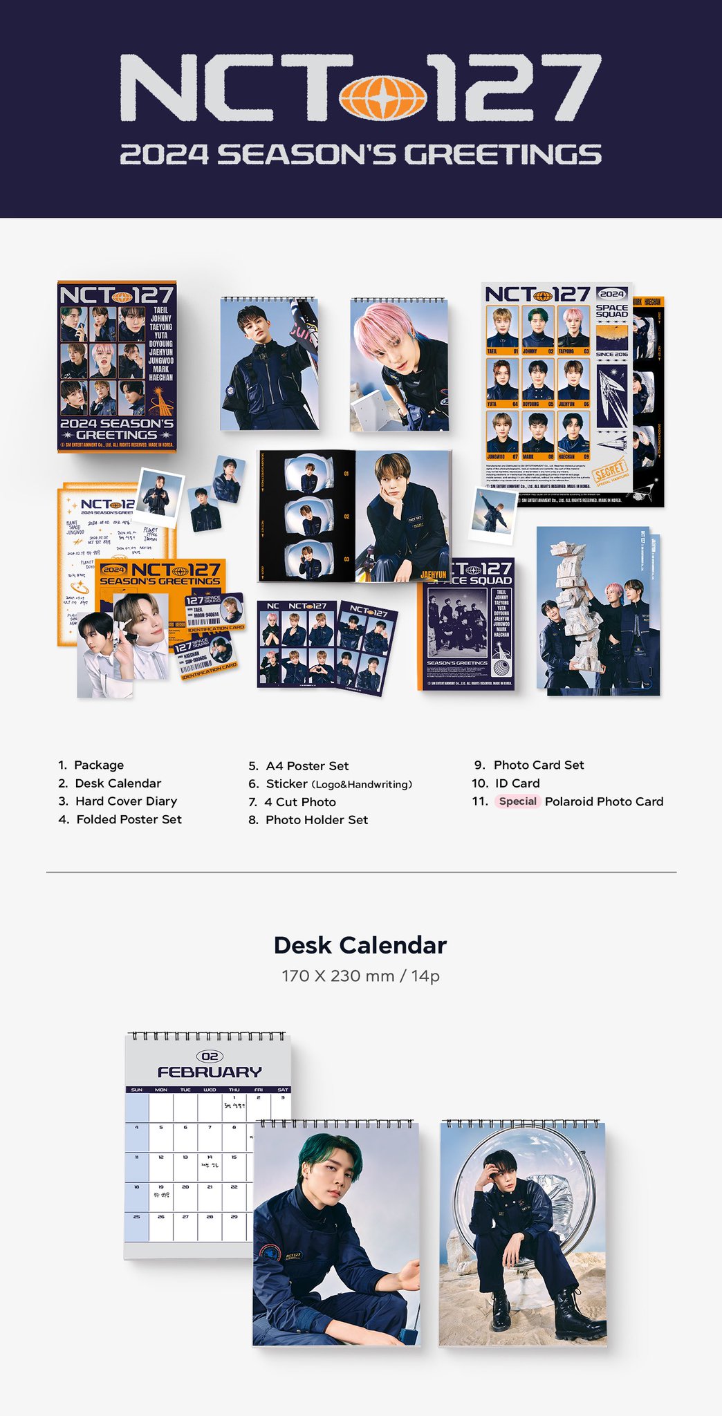 アイドル NCT 127 2024 SEASON'S GREETINGS NCT 127 - [NCT 127] 2024 SEASON'S GREETINGS(With KpopGlow