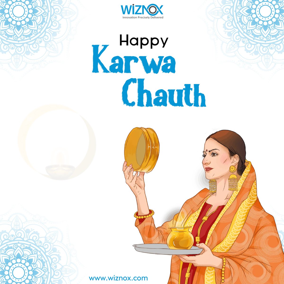 WiznoxTech's tweet photo. Hope this day strengthens the bond of love between you two. May the almighty bless you with a happy and long married life. Happy Karwa Chauth.

#karwachauth #karwachauth2023 #karwachauthspecial #festivevibes #wiznox https://t.co/D4my599A4I