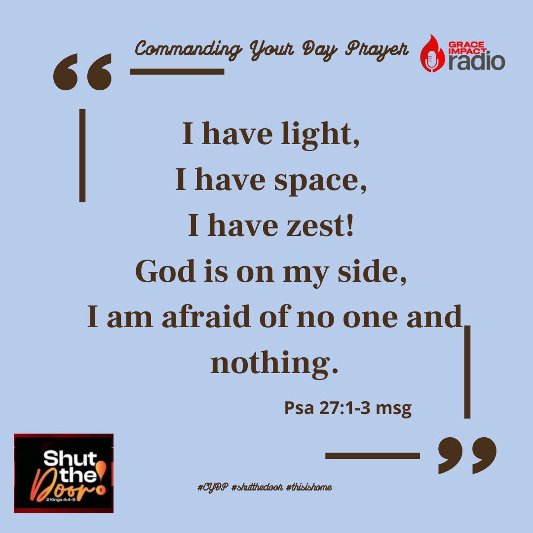 tremphc's tweet photo. Declare over yourself!
#shutthedoor #CYDP #thisishome https://t.co/7FMrTww90H