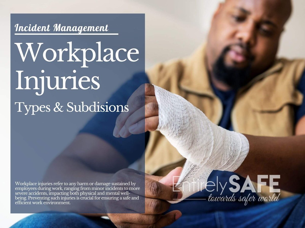 entirelysafe's tweet photo. Types, Subdivisions of Workplace Injuries https://t.co/PmhvJEMVv4 
#safety #hse #osha https://t.co/ds6OaeZR8n