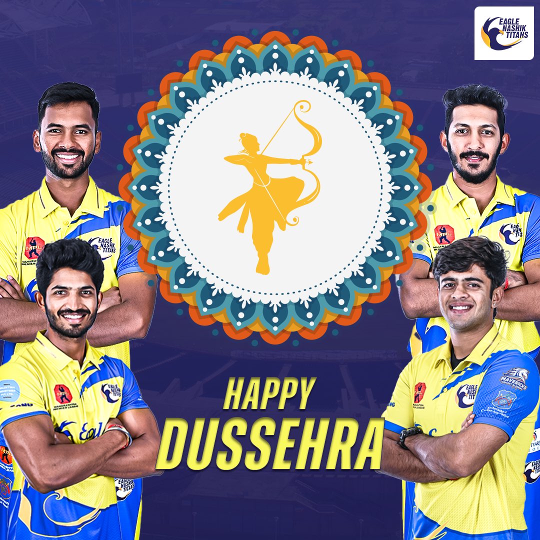 The Eagle Nashik Titans wishes everyone a Happy Dussehra 🤩

May you conquer all your demons and triumph in all your battles ✨

.
.
.
.
#eaglenashiktitans #happydussehra #lordram #raavan #goodvsevil #dussehra 
#nashik #nashikcity #nashikkar #prashantsolanki #cwc23 #india #Bharat