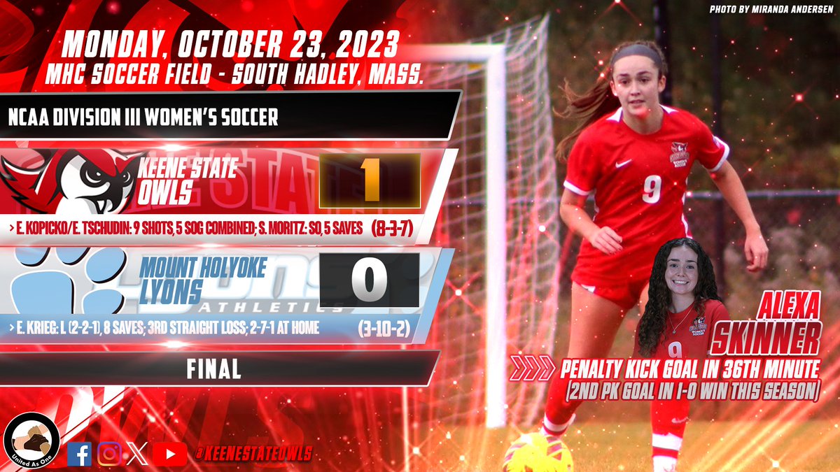 Weekend/Monday Thread!

Any Way They Come: Skinner's Penalty Kick Gives Owls 1-0 Win
keeneowls.com/news/2023/10/2…