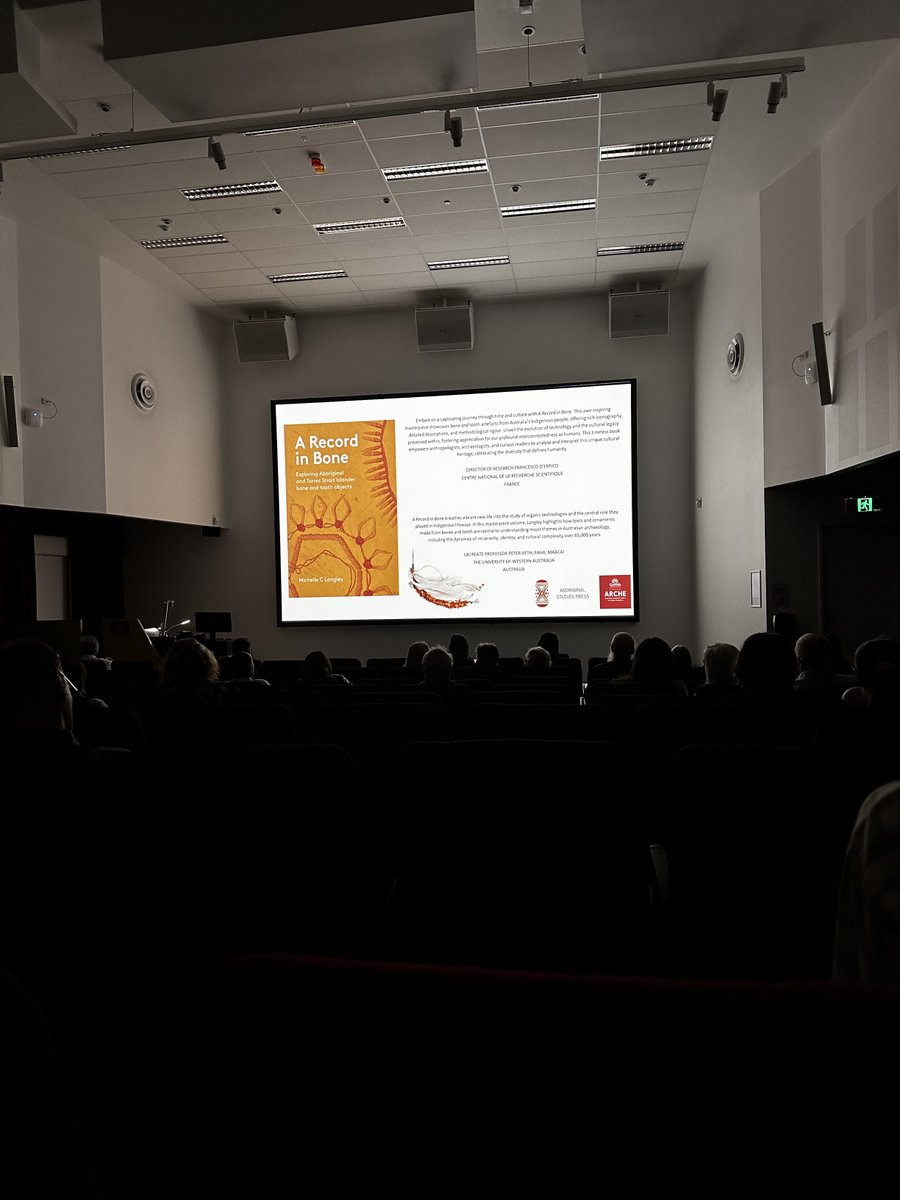 AIATSIS had the pleasure of attending the launch of Record In Bone. Author, Michelle C Langley was thrilled with the event. Get your own copy of the book here: shop.aiatsis.gov.au/products/a-rec… #AIATSIS #ASP #AborginalStudiesPress