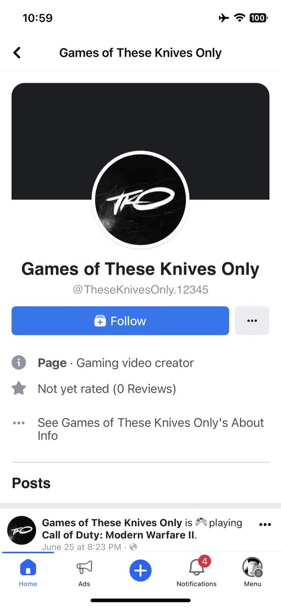 YesOhYesHoe's tweet photo. @TheseKnivesOnly yo Josh I got this random message from a page on Facebook claiming to be you I haven’t used this page in years and never posted any of your content just a heads up it’s happening 

They’re reposting your content and sending dms like this probably scam shit https://t.co/izqRFv07tY