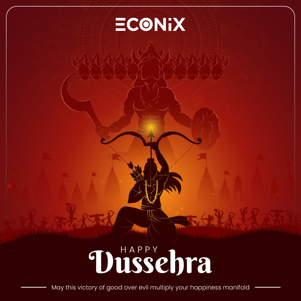EconixInfoTech's tweet image. May this Dussehra light up for you the hopes of happy times and dreams for a year full of smiles. #happydussehra #econixinfotech