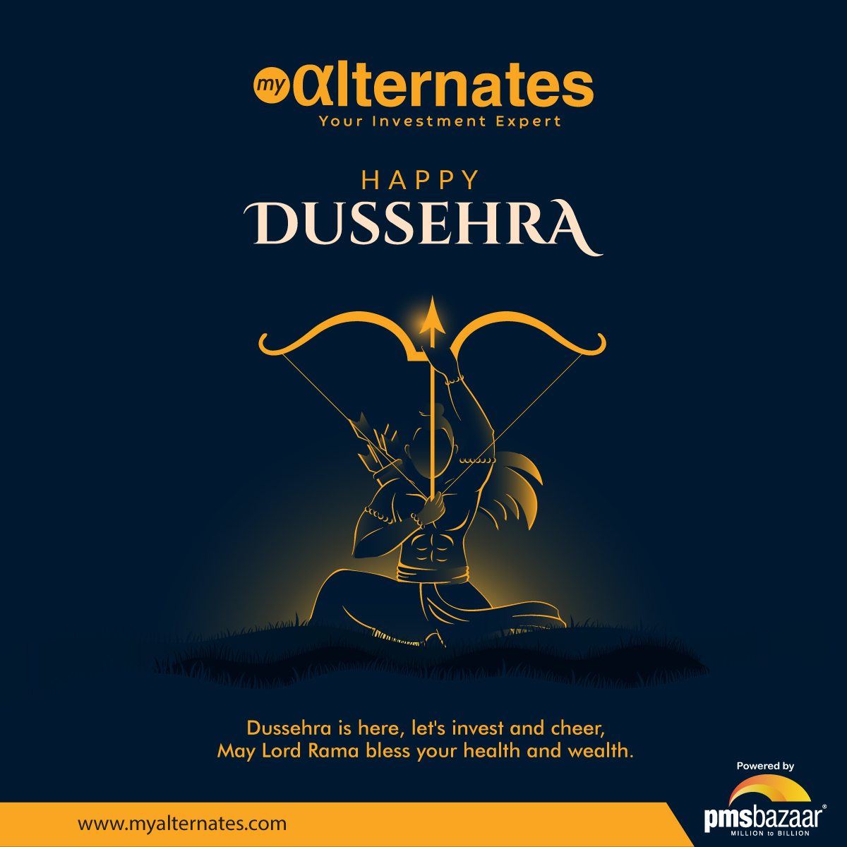 myalternatesfpl's tweet photo. ✨ May this auspicious day fill your life with happiness, and help your portfolio gain good alpha!

💫 Myalternates wishes you all a very Happy Dussehra!

#myalternates #dussehra2023 https://t.co/RDBLdCbazM