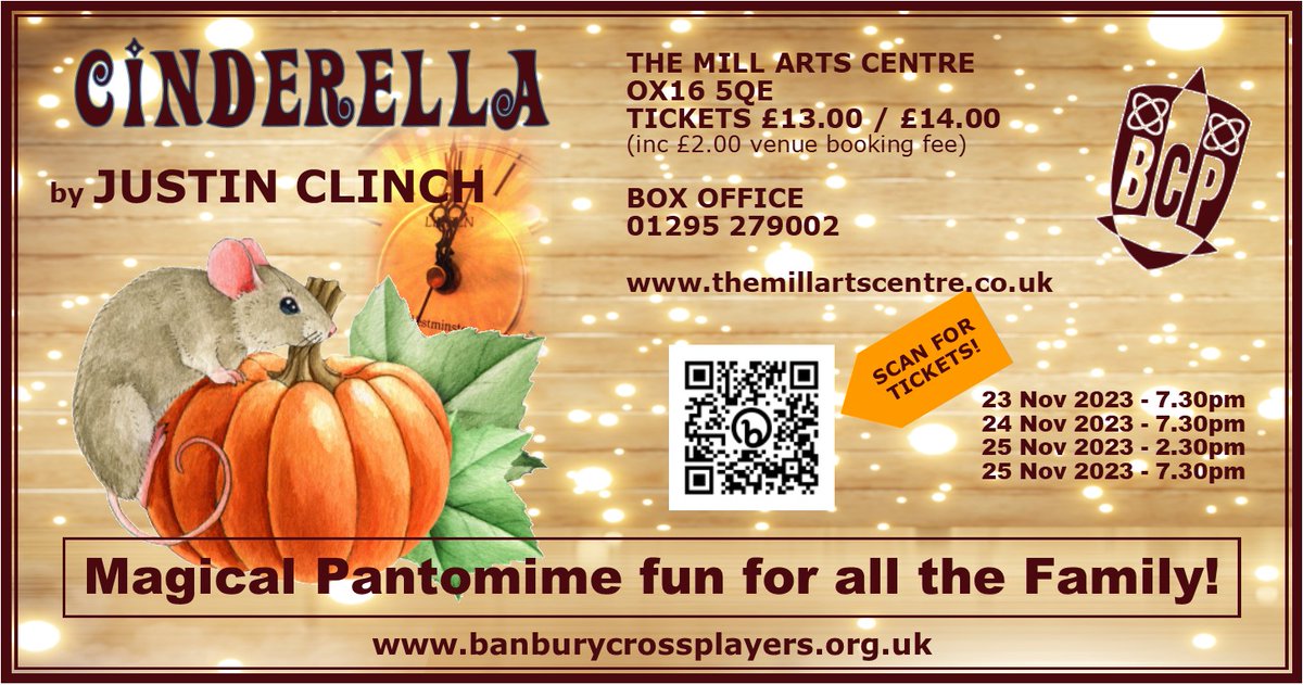 BanburyCrossPlayers (@bcptheatre) on Twitter photo Check out the latest on BCP Panto Cinderella! Grab a ticket soon! #panto in #banbury coming to <a href="/TheMillBanbury/">The Mill Arts Centre</a> mailchi.mp/0c4bb75e.../20… Check out the latest on BCP Panto Cinderella! Grab a ticket soon! #panto in #banbury coming to <a href="/TheMillBanbury/">The Mill Arts Centre</a> mailchi.mp/0c4bb75e.../20…