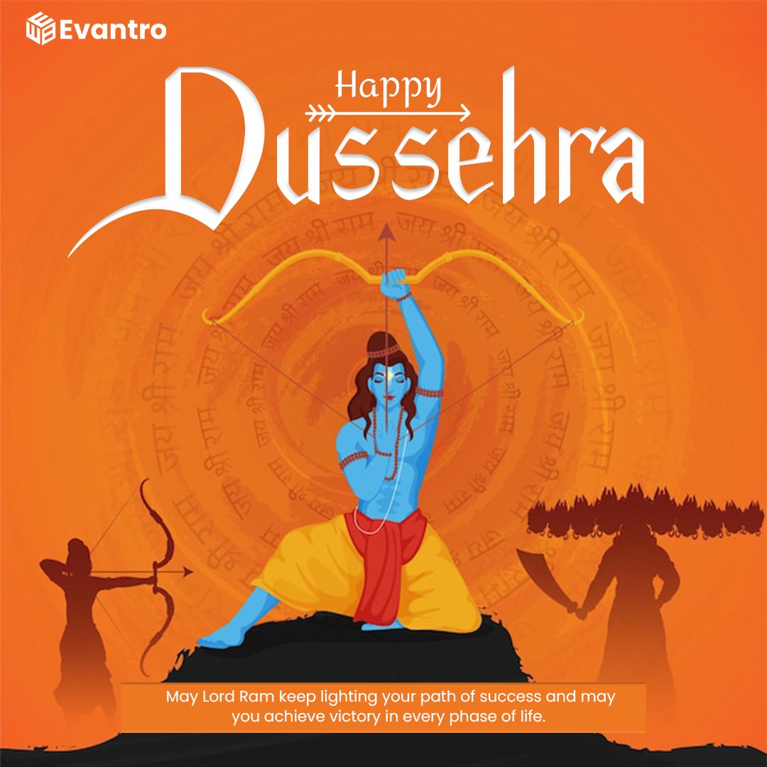 EvantroTech's tweet image. On this auspicious occasion, Evantro extends warm Dussehra wishes. May your #digital #presence shine as brightly as the #festival #lights. Let&apos;s conquer the digital realm together!
evantro.com

#HappyDussehra #FestivalOfLights #Evantro #DigitalSuccess #Celebration