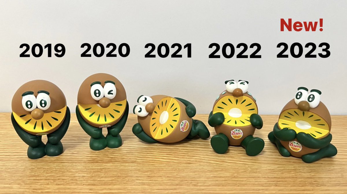 2019年から歴代のキウイブラザーズ フィギュア🥝